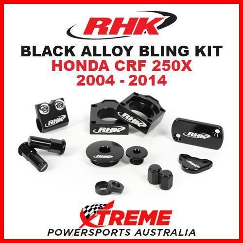 RHK MX BLACK ALLOY BLING KIT HONDA CRF250X CRF 250X 2004-2014 DIRT BIKE MOTO