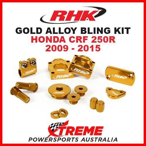 RHK MX GOLD ALLOY BLING KIT HONDA CRF250R CRF 250R 2009-2015 DIRT BIKE MOTOCROSS