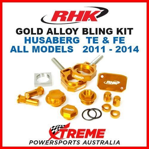 RHK MX GOLD ALLOY BLING KIT HUSABERG TE FE 125 250 350 450 501 2011-2014 MOTO