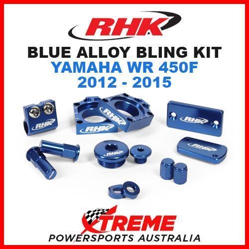 RHK MX BLUE ALLOY BLING KIT YAMAHA WR450F WR 450F WRF450 2012-2015 DIRT BIKE