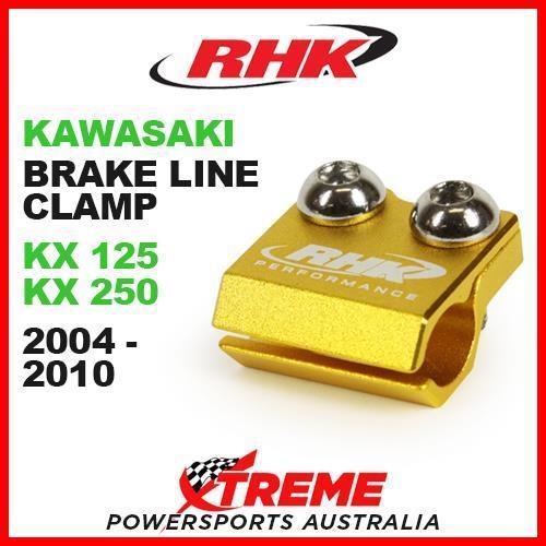 RHK MX GOLD BRAKE LINE CLAMP KAWASAKI KX125 KX250 KX 125 250 2004-2010 DIRT BIKE