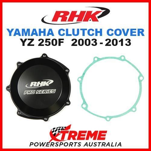 RHK MX BLACK CASE CLUTCH COVER YAMAHA YZ250F YZ 250F 2003-2013 DIRT BIKE MOTO