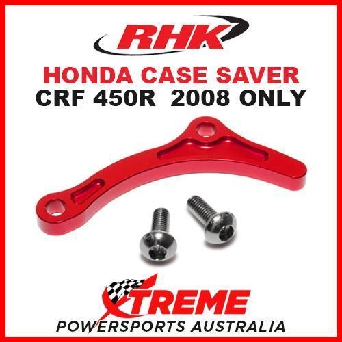 RHK MX OEM REPLACEMENT CASE SAVER RED HONDA CRF 450R CRF450R 2008 ONLY MOTO DIRT