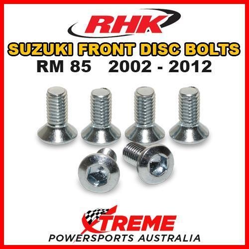 RHK MX FRONT HEAVY DUTY BRAKE DISC BOLT SET For Suzuki RM85 RM 85 2002-2012 DIRTBIKE