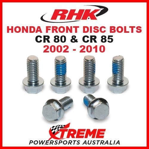 RHK MX FRONT HEAVY DUTY BRAKE DISC BOLT SET HONDA CR80 CR85 CR 80 85 2002-2010