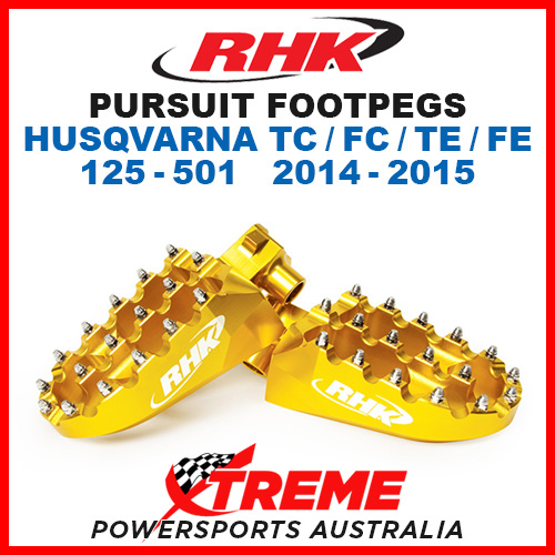 RHK GOLD ALLOY PURSUIT FOOTPEGS HUSQVARNA TC FC TE FE 125 250 350 450 501 14-15