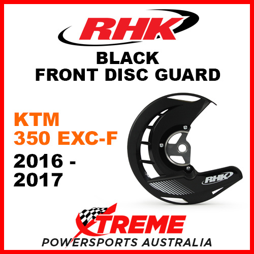 RHK Black Front Disc Guard KTM 350EXC-F 350 EXC-F 2016-2017 FDG07-K