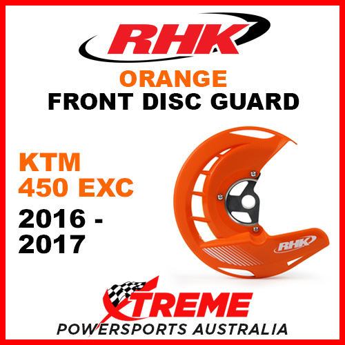 RHK Orange Front Disc Guard KTM 450EXC 450 EXC 2016-2017 FDG07-O