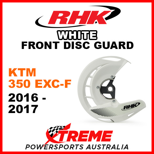 RHK White Front Disc Guard KTM 350EXC-F 350 EXC-F 2016-2017 FDG07-W