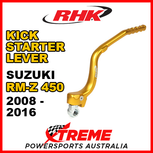 For Suzuki RM-Z450 RmZ 450 2008-2016 Gold RHK Kick Start Lever RHK-KST402-G