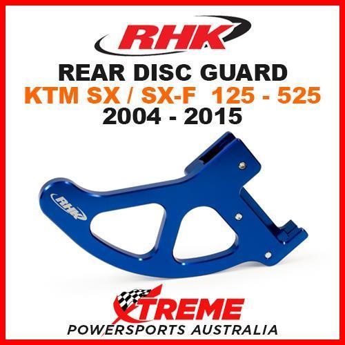 RHK MX ALLOY REAR DISC GUARD BLUE KTM SX SXF 125 250 350 450 505 525 2004-2015