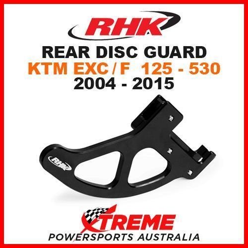RHK MX ALLOY REAR DISC GUARD BLACK KTM EXC F 125 200 250 350 450 500 530 04-15
