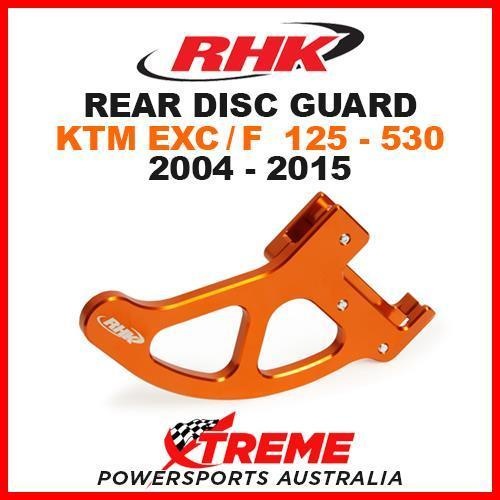 RHK MX ALLOY REAR DISC GUARD ORANGE KTM EXC F 125 200 250 350 450 500 530 04-15