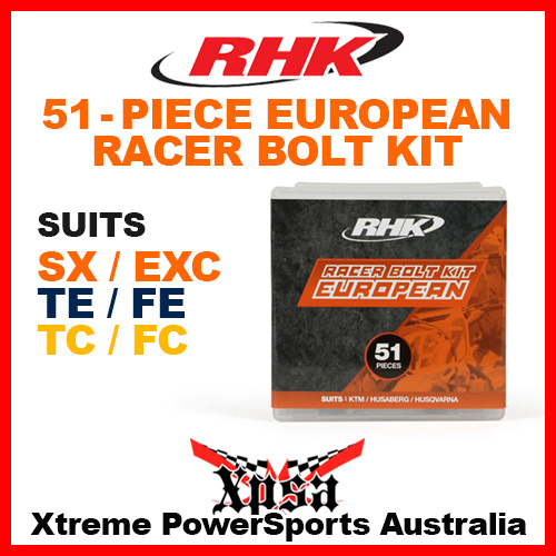 RHK EURO 51 PIECE RACER BOLT KIT KTM SX SXF EXC EXCF HUSABERG HUSKY TE FE TC FC