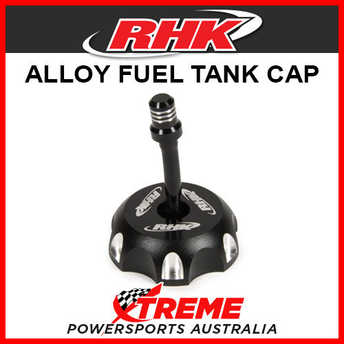 RHK KTM 50SX 50 SX 2004-2016 Black Alloy Fuel Tank Gas Cap, 50mm OD
