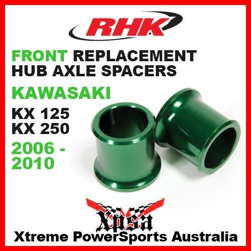 RHK REPLACEMENT HUB AXLE SPACER FRONT KX125 KX250 KX 125 250 2006-2010 GREEN MX