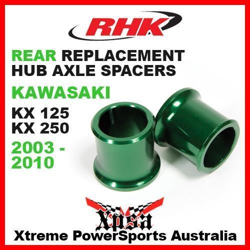 RHK REPLACEMENT HUB AXLE SPACER REAR KX125 KX250 KX 125 250 2003-2010 GREEN MX