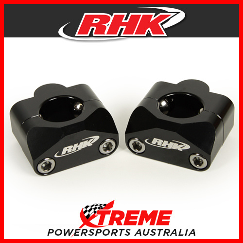 RHK Black 1-1/8" Tapered Handlebar 20mm Bar Riser Upgrade from 7/8" Solid Style