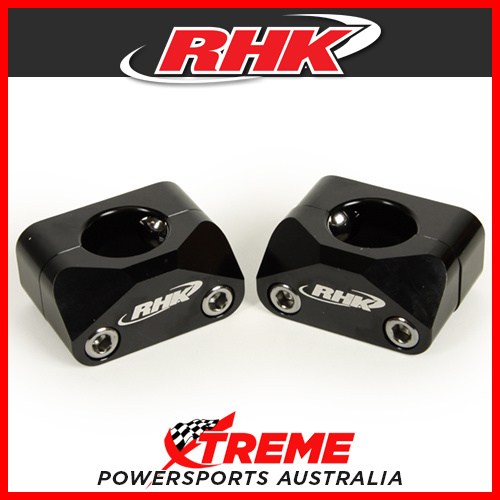 RHK Black 1-1/8" Tapered Handlebar 20mm Riser Solid Style Bar Mount Kit