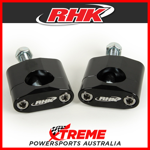 RHK Black 1-1/8" Tapered 35mm Bar Riser Upgrade from 7/8" Rubber Style 10mm Bolt