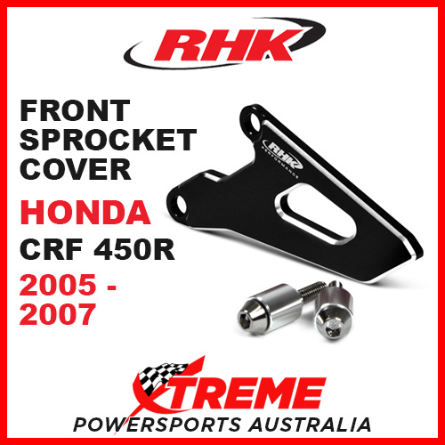 RHK Honda CRF450R CRF 450R 2005-2007 Front Alloy Sprocket Cover Black