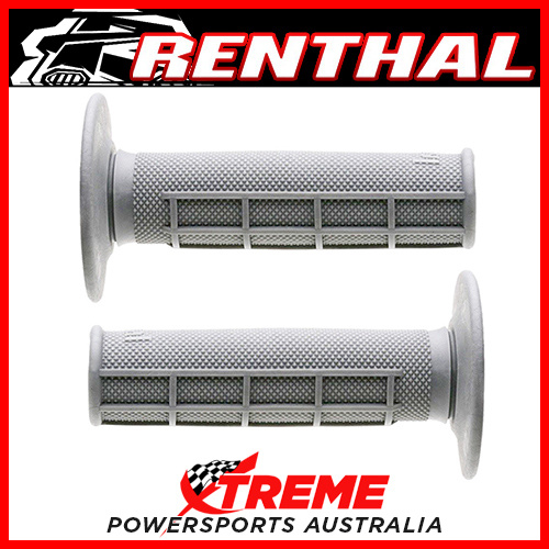 Renthal Mx Grips Soft Grey Original Half Waffle Dirt Bike Offroad Motorcycle  