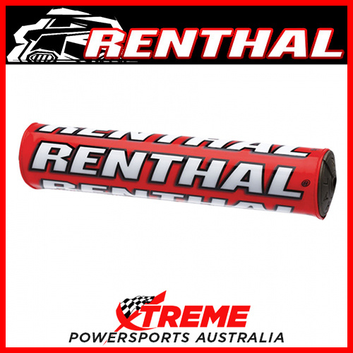 Renthal 10" 240mm Crossbar Bar Pad Red Mx 7/8 Dirt Bike Motorcycle