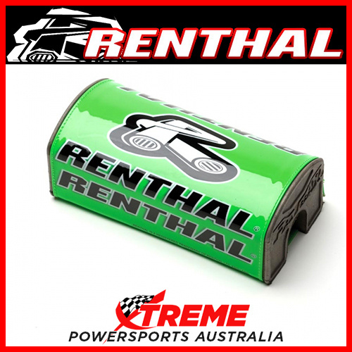 Renthal Square Bar Pad Green Mx Fatbar Dirt Bike Motorcycle   