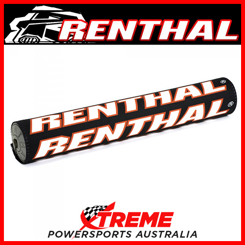 Renthal 12" 290mm X-Bar Bar Pad Vintage Black White Red Mx 7/8 Dirt Bike   