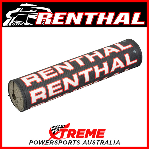 Renthal VMX Vintage Cloth 10" SX Retro Bar Pad Black/Red/White MX Dirtbike P358