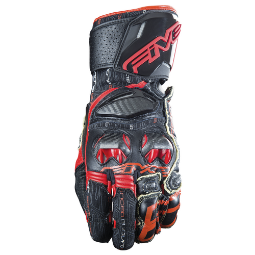 Five RFX Race Black/Red Gloves L