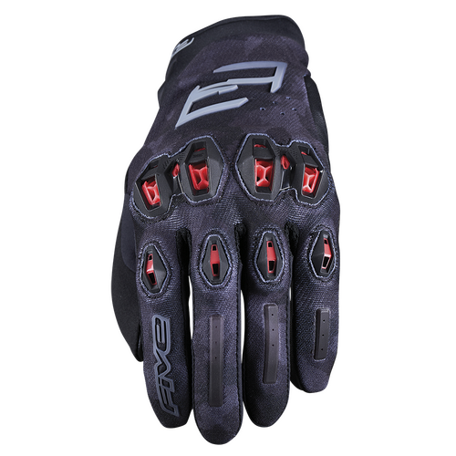 Five Stunt EVO 2 Camo Black/Red Glove S