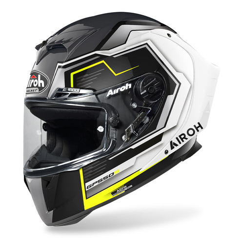 Airoh GP550 S RUSH WHITE/YELLOW GLOSS XS