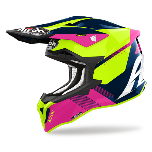 Airoh STRYCKER  BLAZER BLUE/PINK GLOSS S 