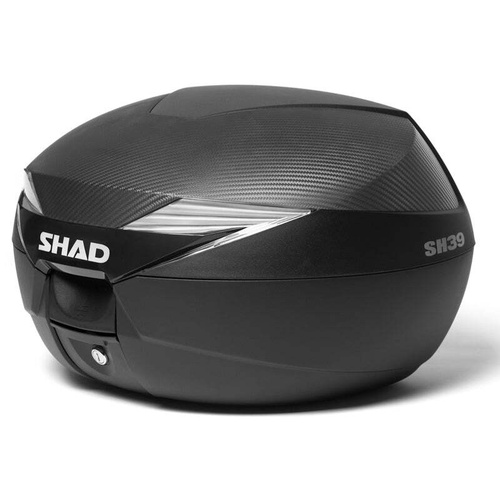 Shad SH39 Motorcycle Cruiser Top Case 39L Carbon-Look Panel 51x32x43