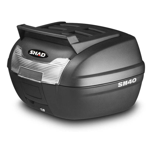 Shad SH40 Top Case Cargo Black with Cargo Rack 40L Motorcycle Cruiser