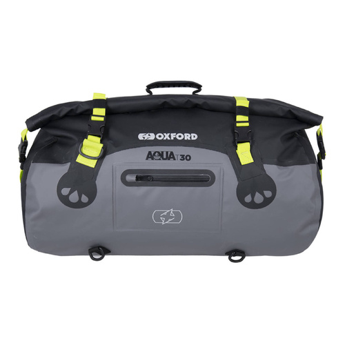 Oxford Black / Grey / Fluo Aqua T-30 Roll Bag