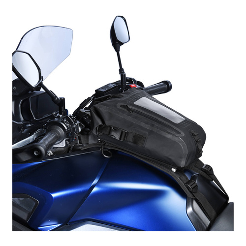 Oxford Black Aqua S8 Strap On-Tank Bag with Harness
