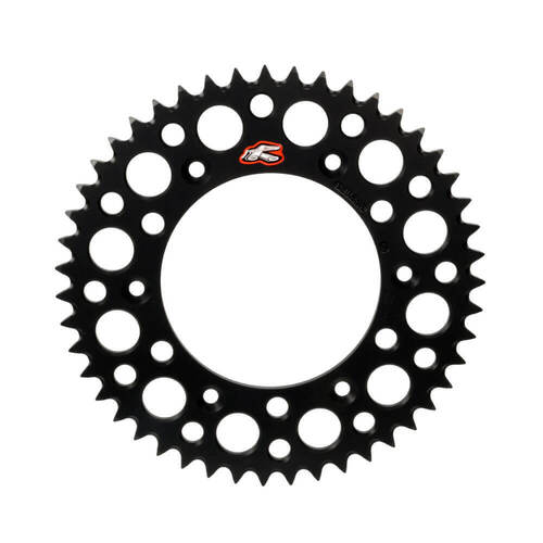 Renthal 49 Tooth Black Rear Alloy Ultralight Sprocket for Yamaha YZ250X 2015-2023
