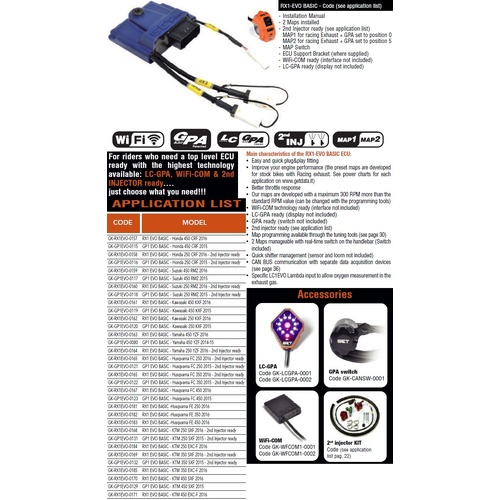 Athena GET EVO Electronic Control Unit for KTM EXCF250 2016