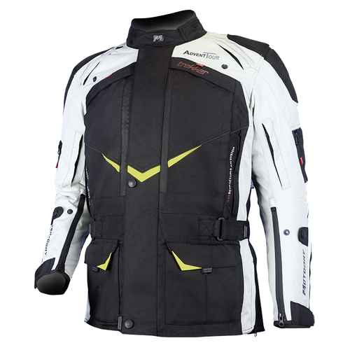 Motodry Black/Grey/Fluro Advent-Tour Trekker Jacket S