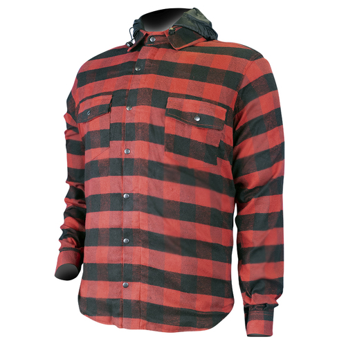 Motodry Black/Red Hunter Kevlar W/Det. Hood S