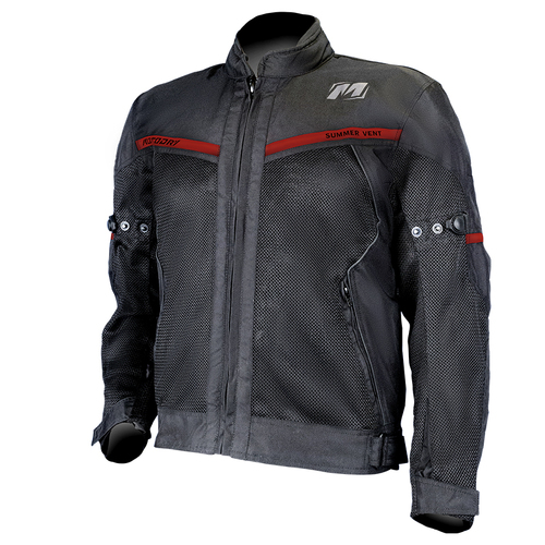 Motodry Black Summer-Vent Jacket M