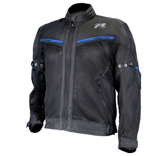 JKT M/DRY SUMMER-VENT  BLK/BLUE  S