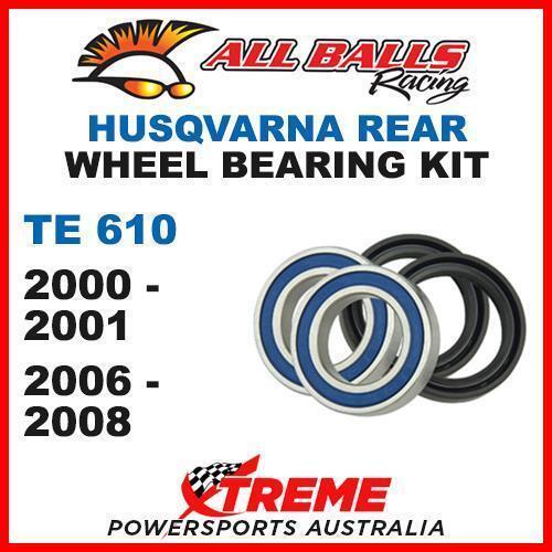 MX Rear Wheel Bearing Kit Husqvarna TE610 TE 610 00-01 / 06-08, All Balls 25-1420