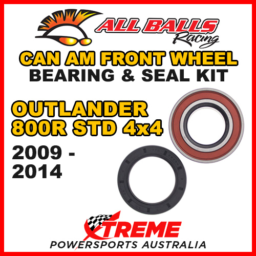 25-1516 ATV FRONT WHEEL BEARING KIT CAN AM OUTLANDER 800R STD 4X4 2009-2014
