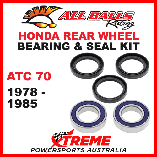 ALL BALLS 25-1578 REAR WHEEL BEARING KIT HONDA TRX70 TRX 70 1986-1987