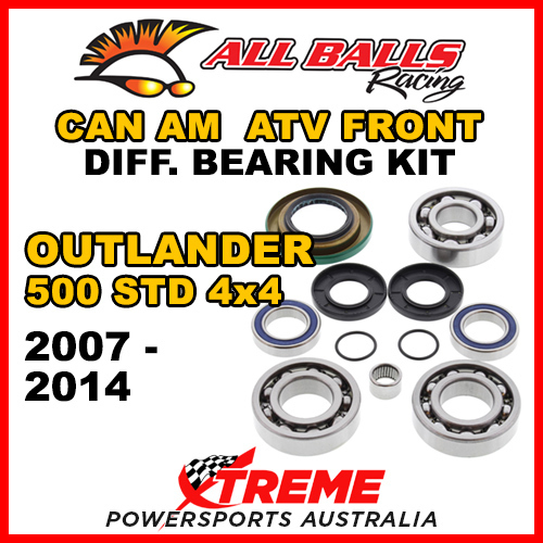 25-2069 Can Am Outlander 500 STD 4x4 2007-14 ATV Front Differential Bearing Kit