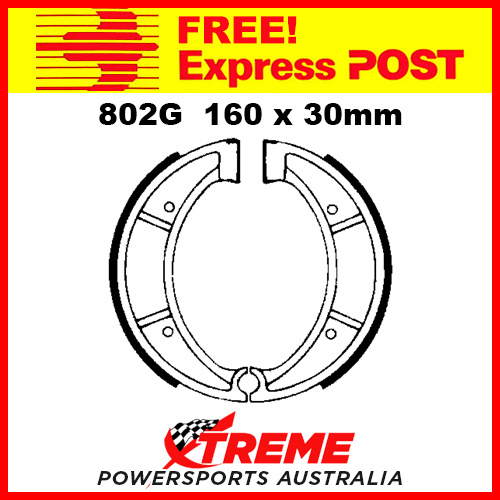 EBC Rear Grooved Brake Shoe Husqvarna CR 125 1985-1986 802G