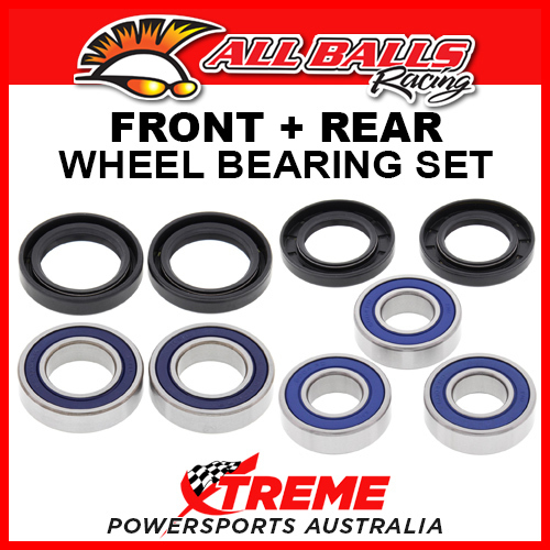 All Balls Yamaha YZ400F YZF400 1998 Front, Rear Wheel Bearing Set